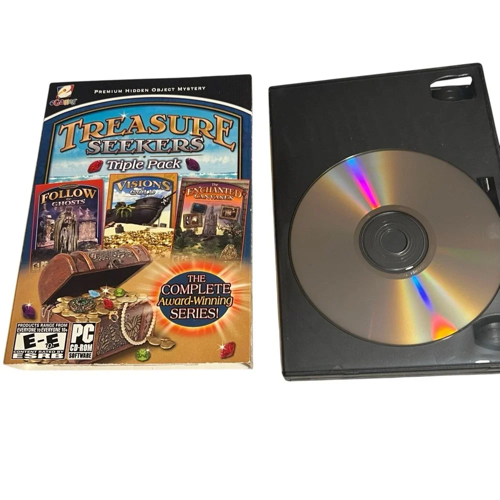 Y2k Lot Of 10 Hidden Object Mystery Adventure‎ Puzzle PC Games CD-ROM By EGames